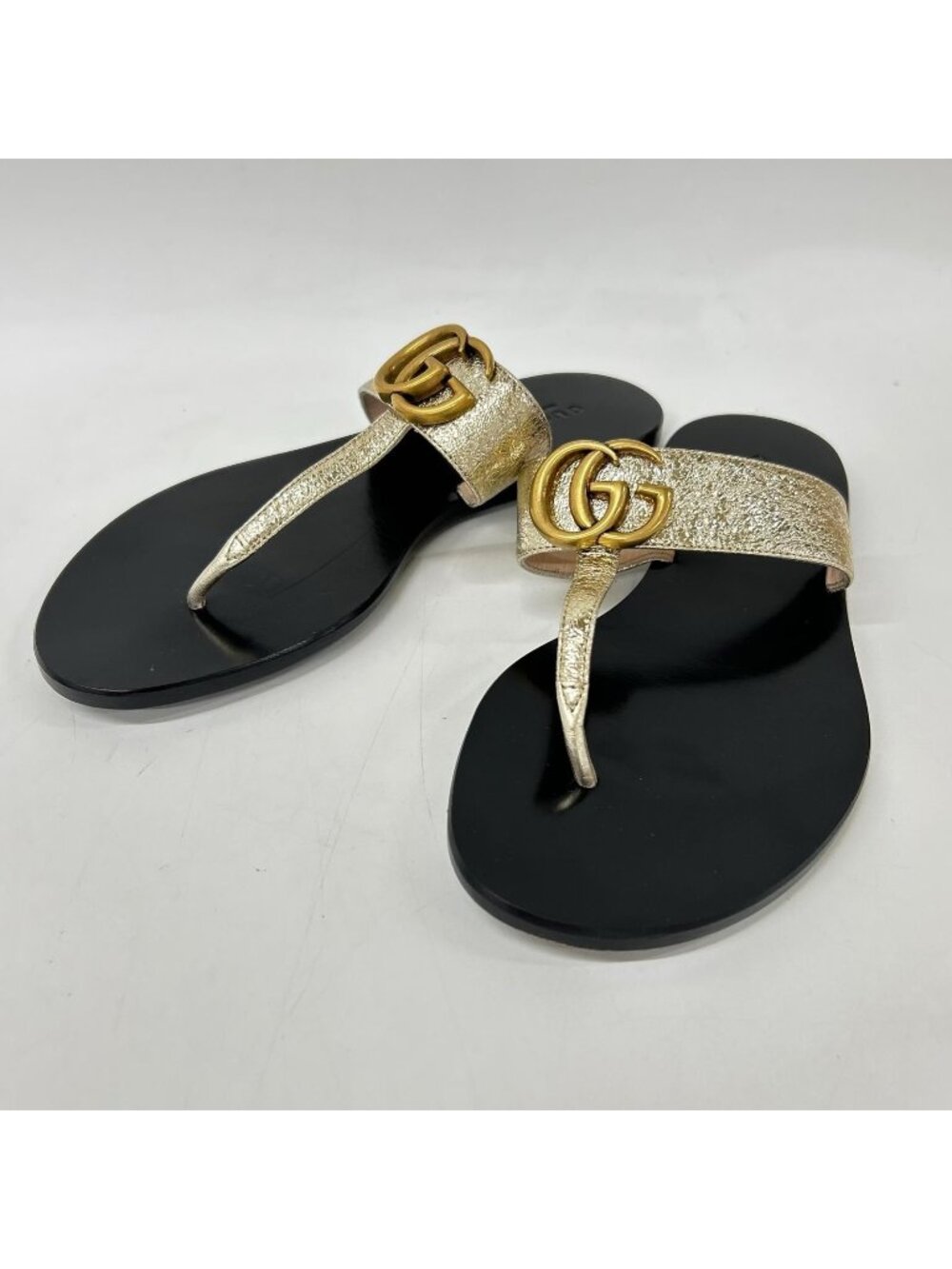 Gucci GG Marmont Thong Sandals
